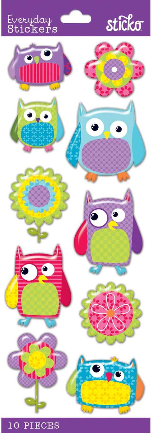 STICKO FLOWER OWL